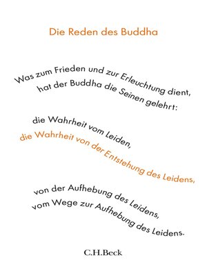 cover image of Die Reden des Buddha
